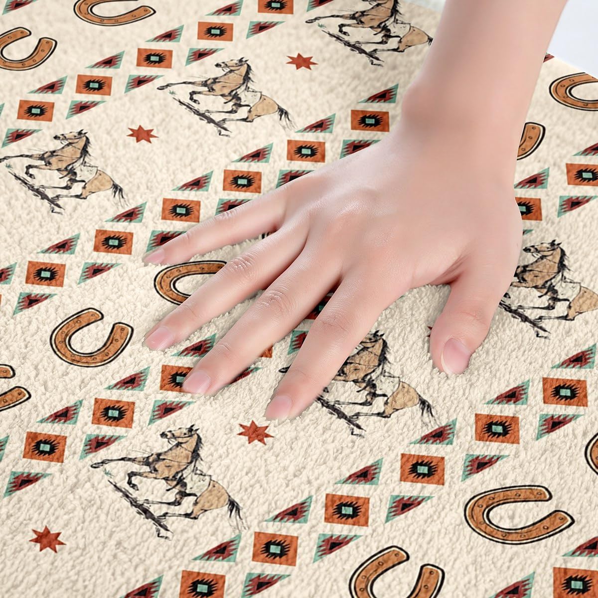 Feelyou Wild Western Cowboy Bath Mat 16x24 Striped