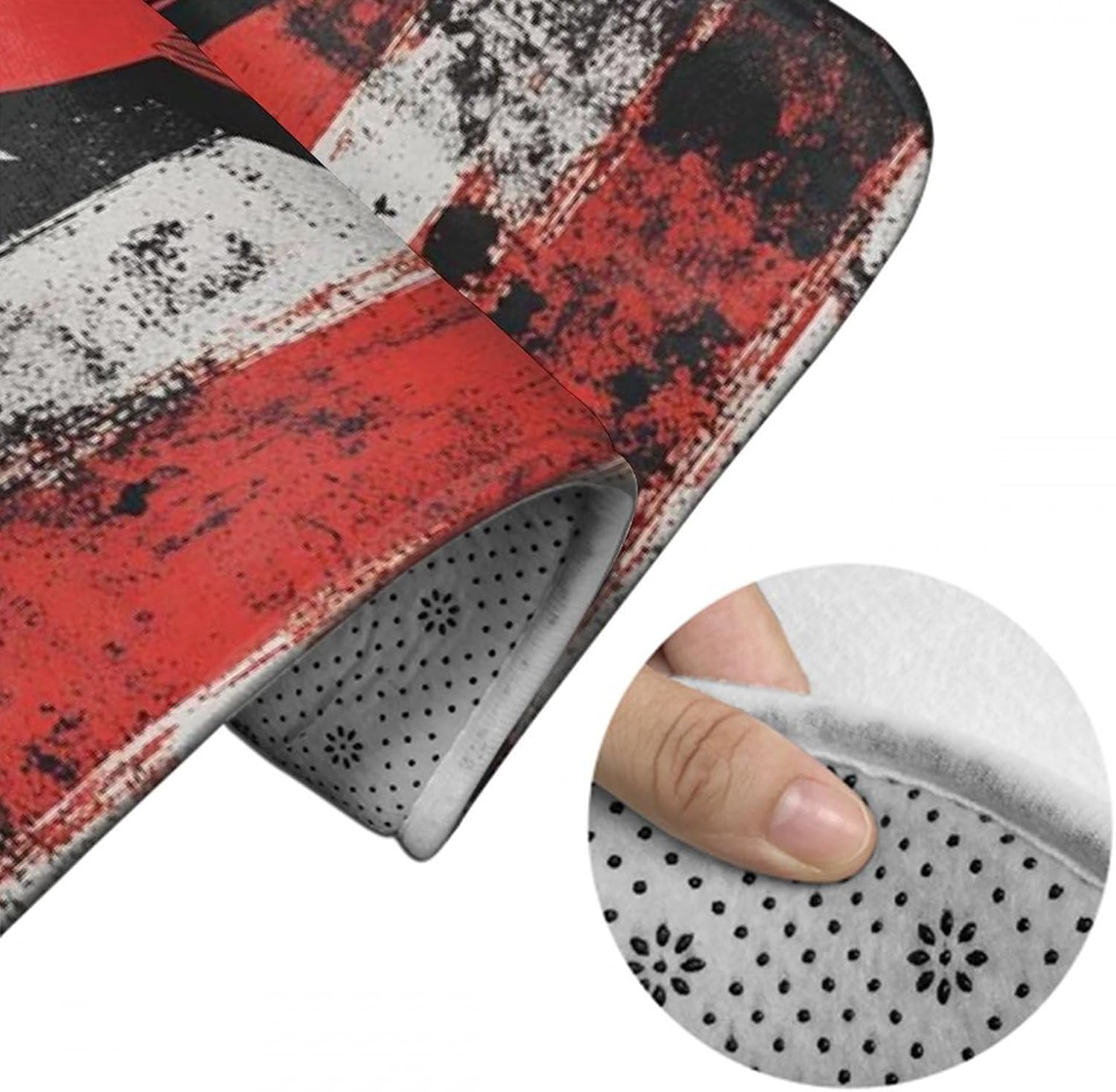 BoomDragon Memory Foam Bath Rug with Non-Slip Base