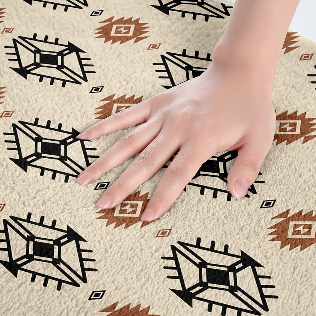 Feelyou Exotic Mexican Bohemian Bath Rug 16x24 Inch