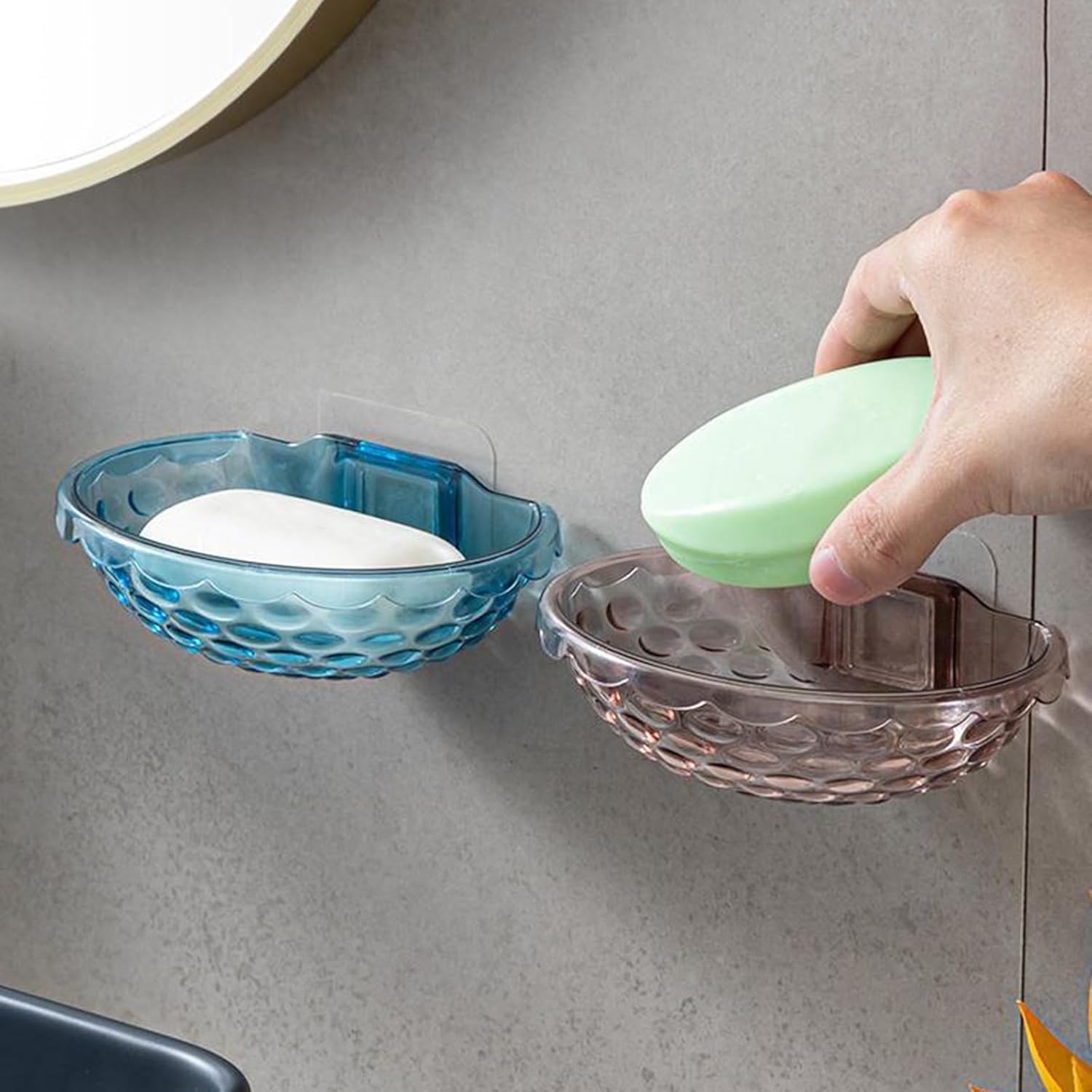 ZEPFJHE Wall Mounted Soap Dish Drain Holder