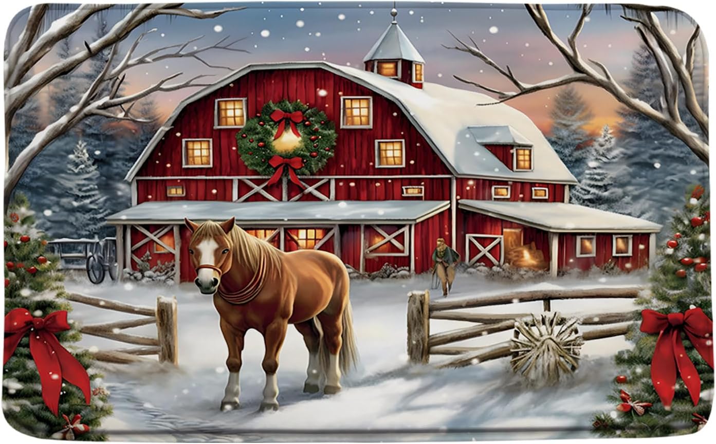 GCTNBJL Christmas Bath Mat 16x24 Inch