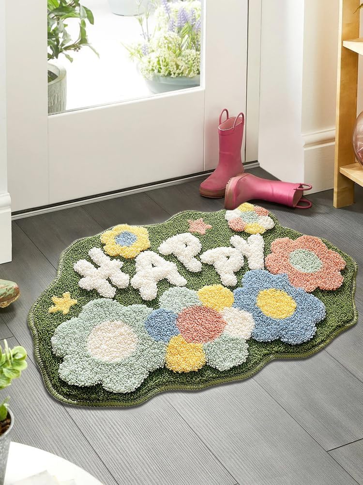Soft Thick Microfiber Bath Mat with Non Slip Design