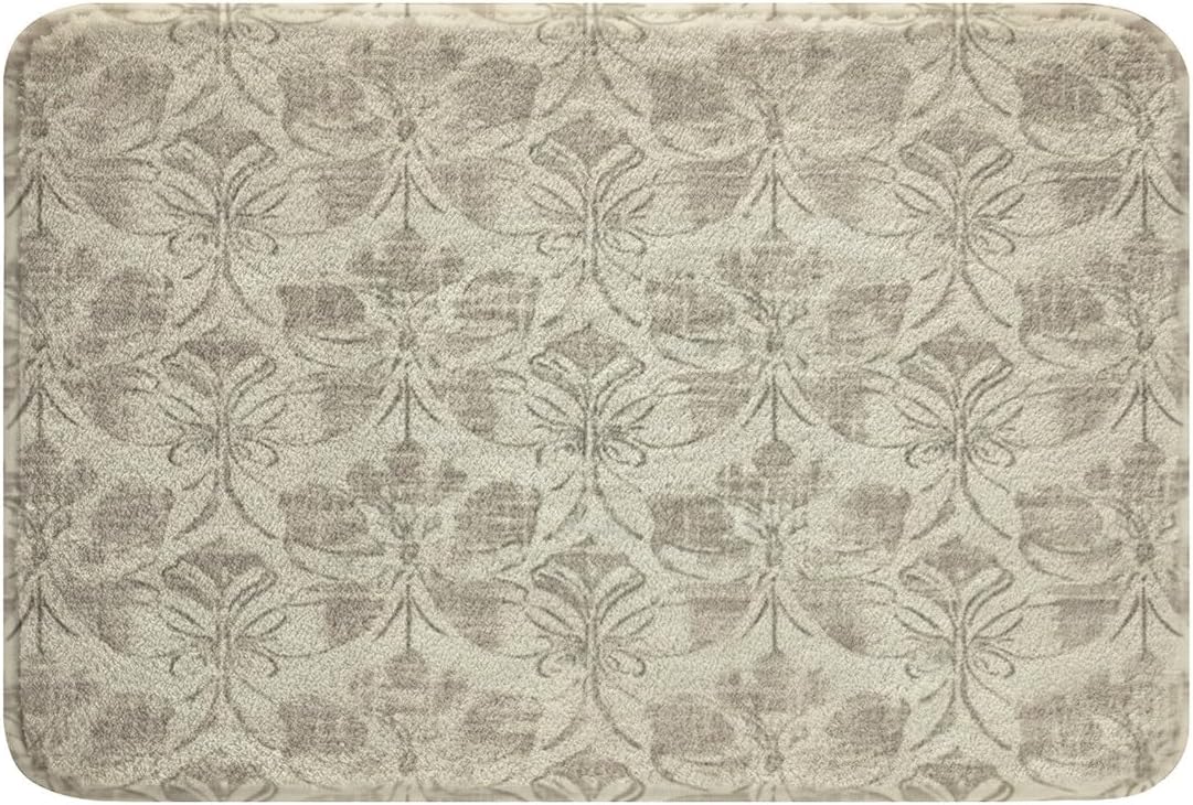 Feelyou 16x24 Inch Vintage Floral Bath Rug