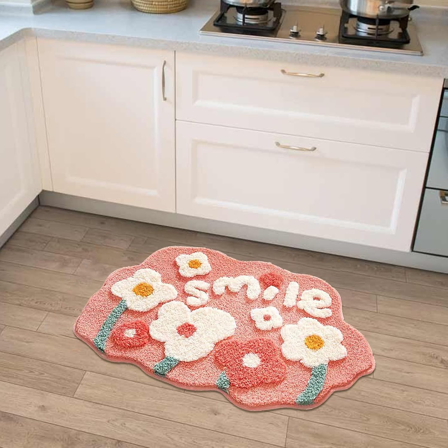 Soft Thick Microfiber Bath Mat with Non Slip Design