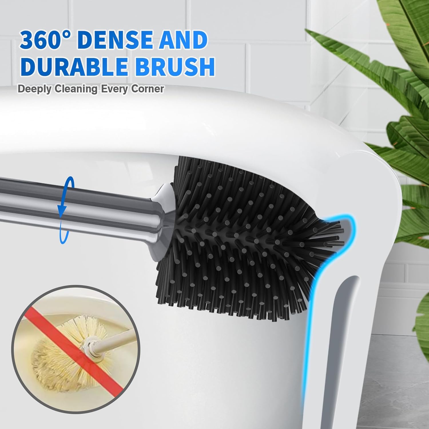 LOVLOY 2-in-1 Toilet Plunger and Brush Set