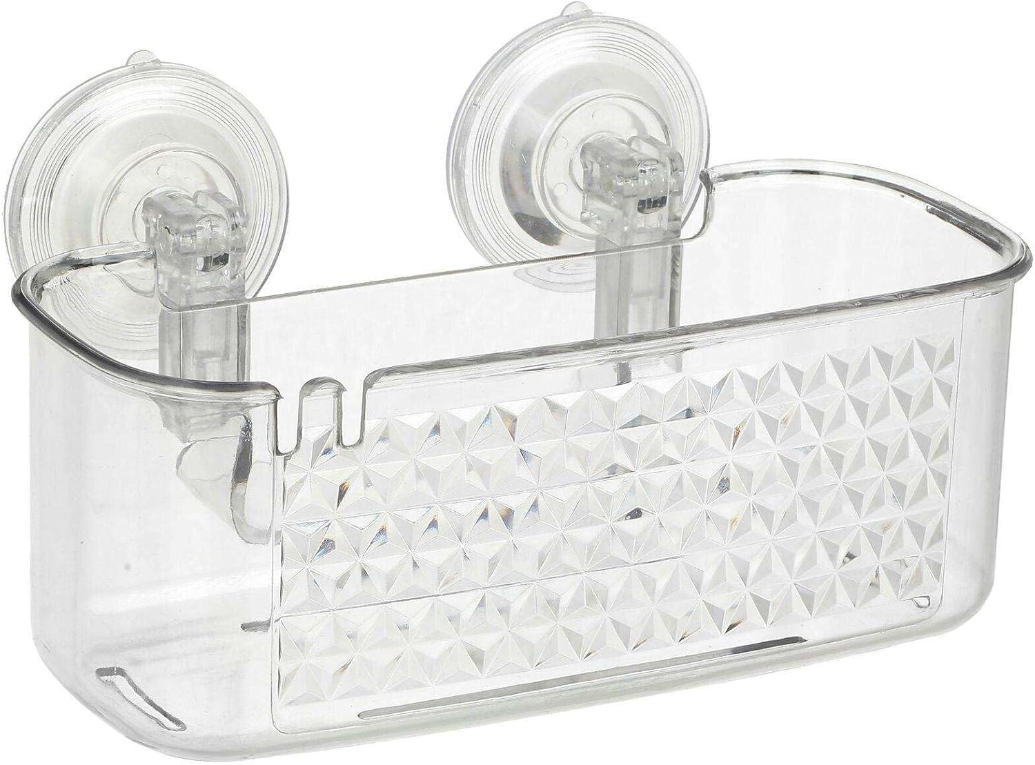 FINANCIALLY LIT Clear Bath Caddy with Strong Suction