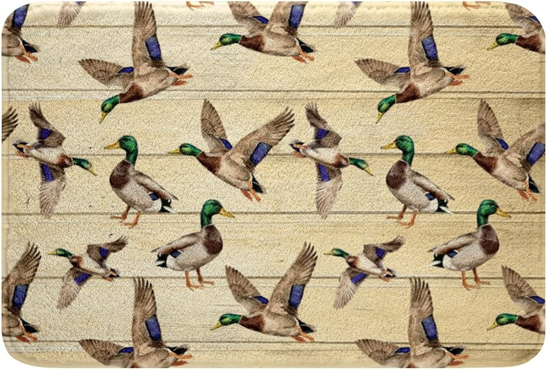 Feelyou Duck Bath Mat 16x24 Farmhouse Decor