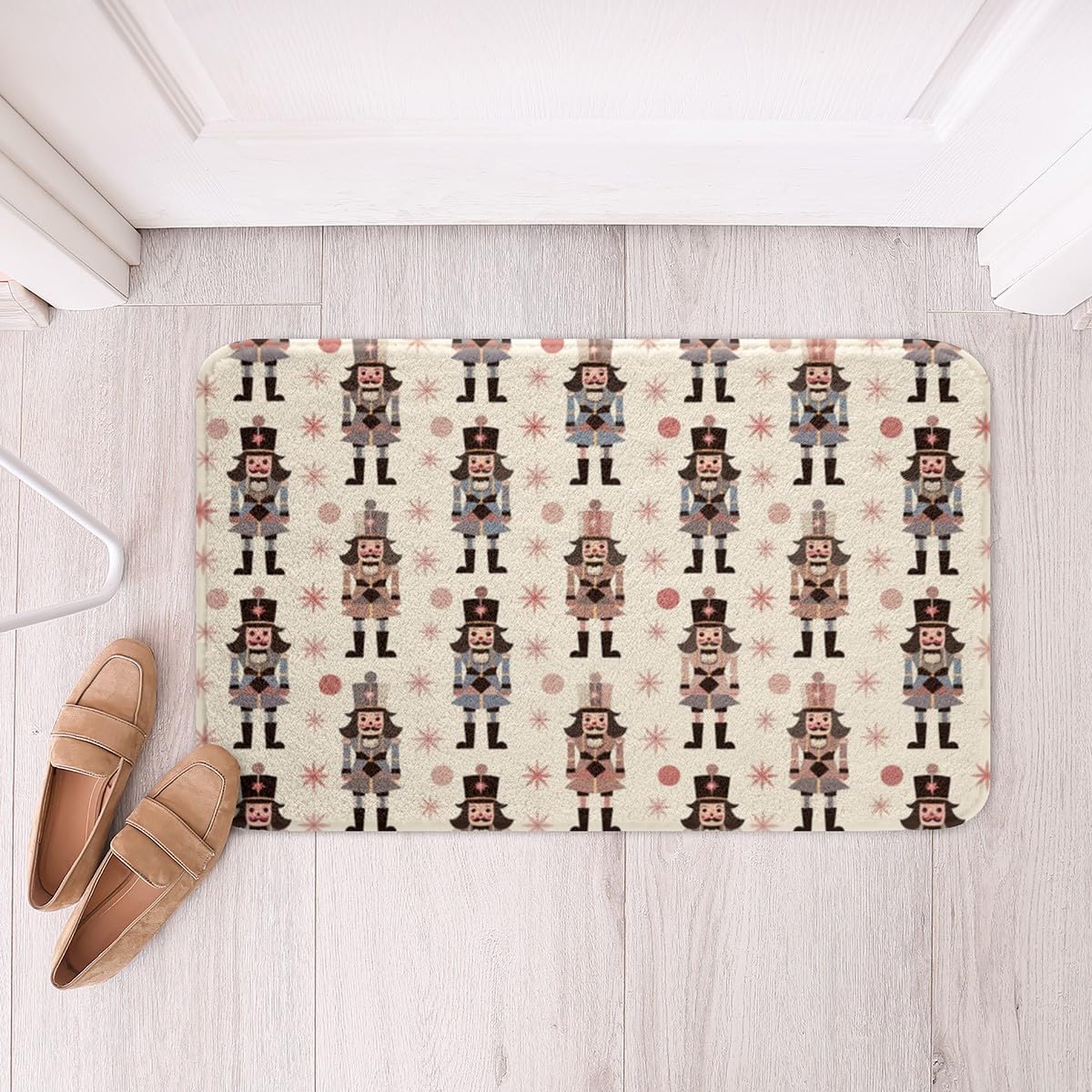 Feelyou 16x24 Inch Khaki Nutcracker Bath Mat