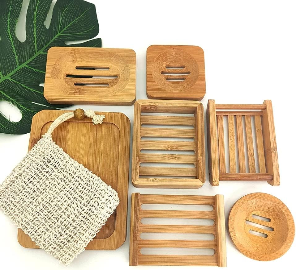 HUKK Bamboo Soap Dish with Water Drainage