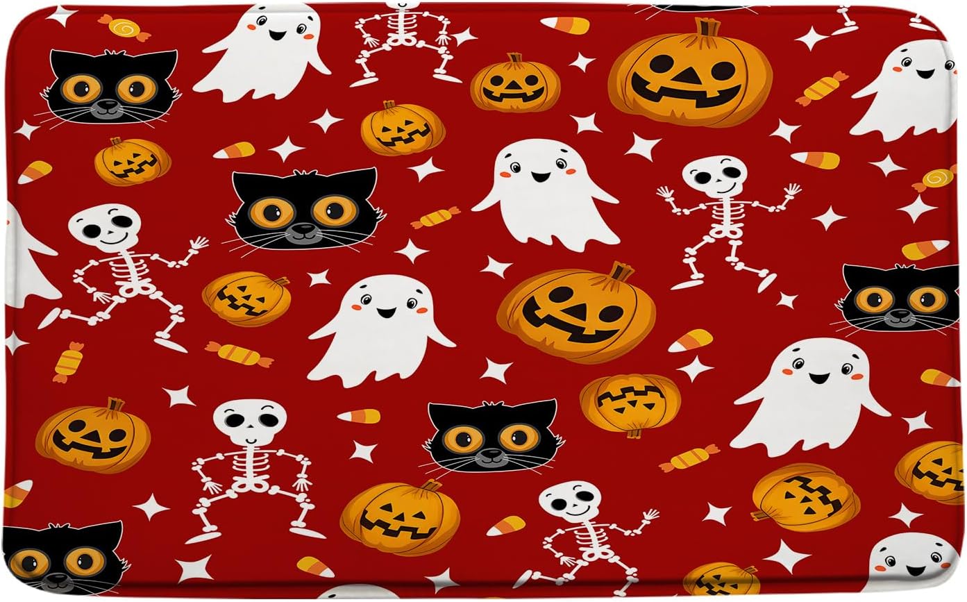 Cute Halloween Bath Mat 16x24 Inch 1