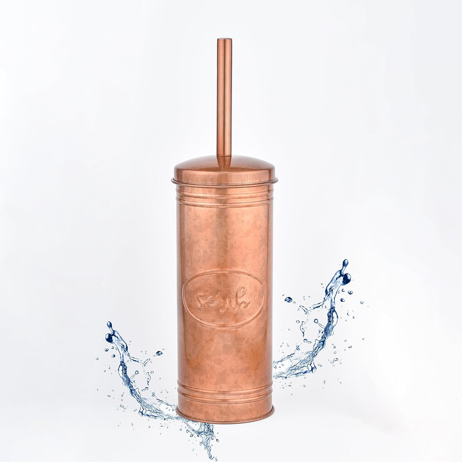 Autumn Alley Copper Toilet Brush and Holder Set