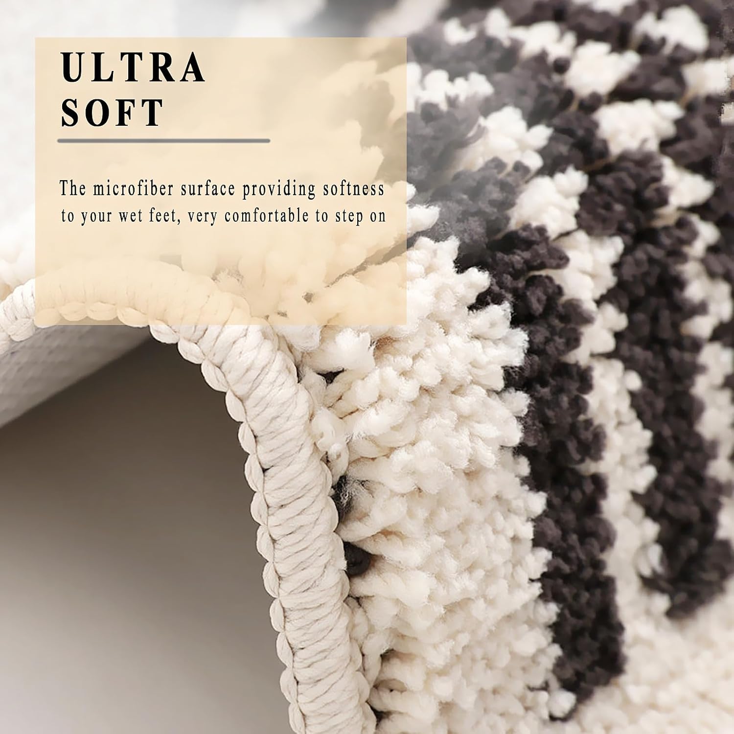 UKELER Cute Green Bath Mat Non-Slip Absorbent