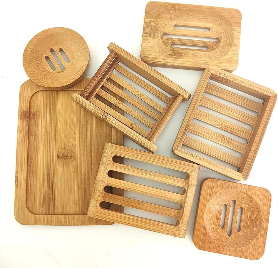 HUKK Bamboo Soap Dish with Water Drainage