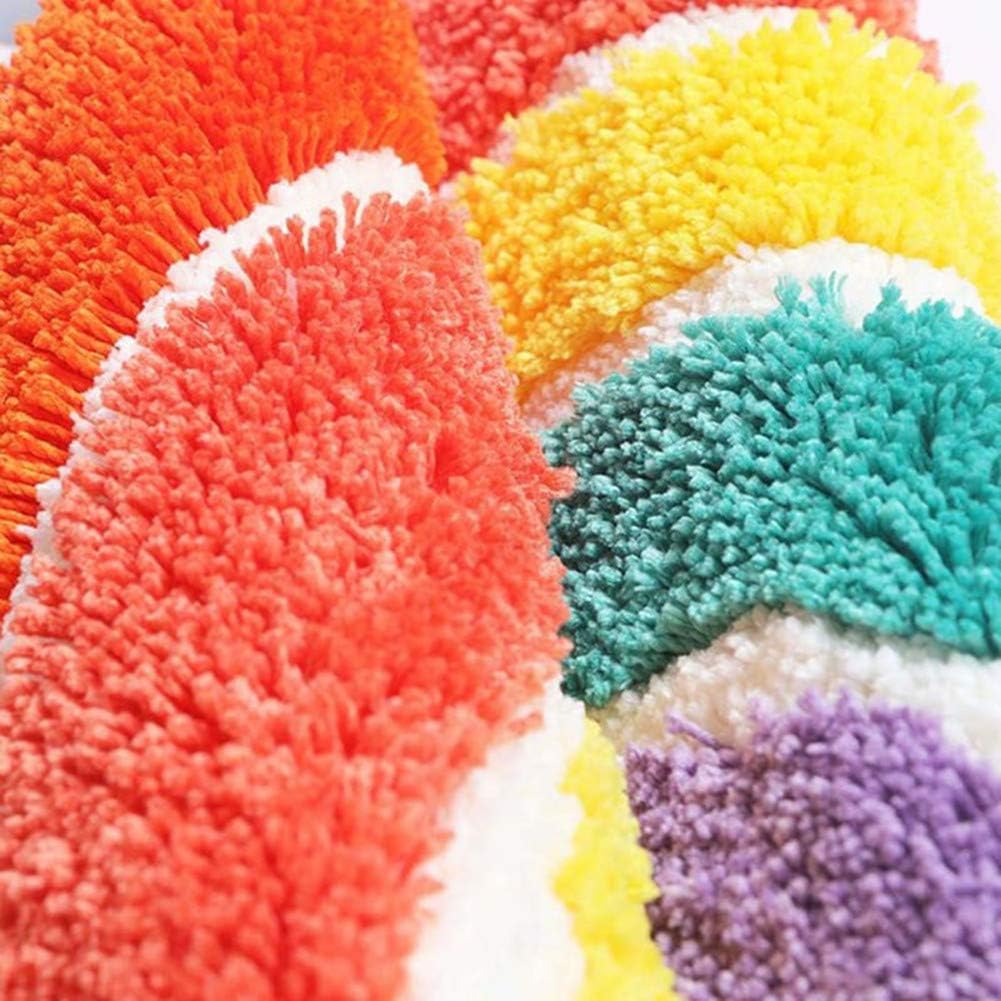UKELER Rainbow Bath Rug Non Slip Absorbent Mat