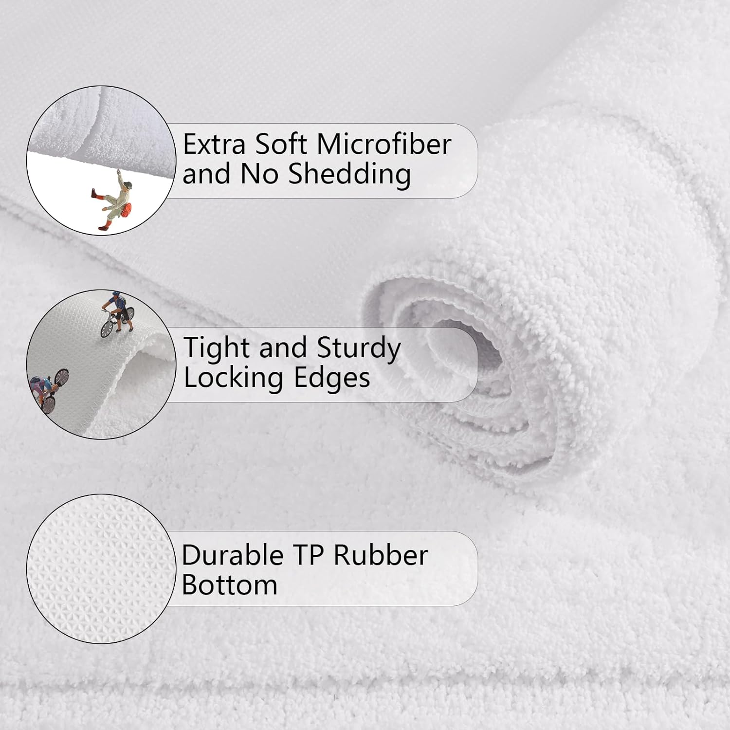 HOMORE Glow-in-the-Dark Bath Rug 70x24 Inch