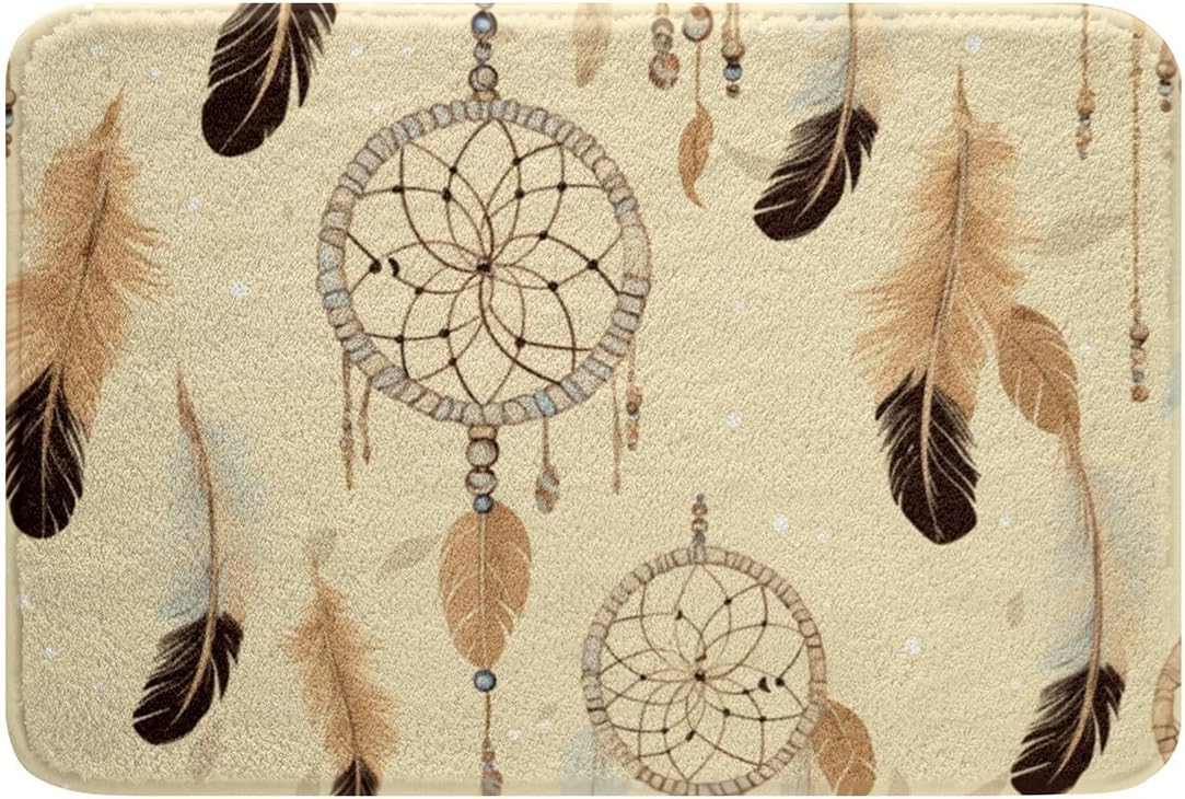 RezsoyeN Dreamcatcher Bathroom Rug 16X24 Non Slip