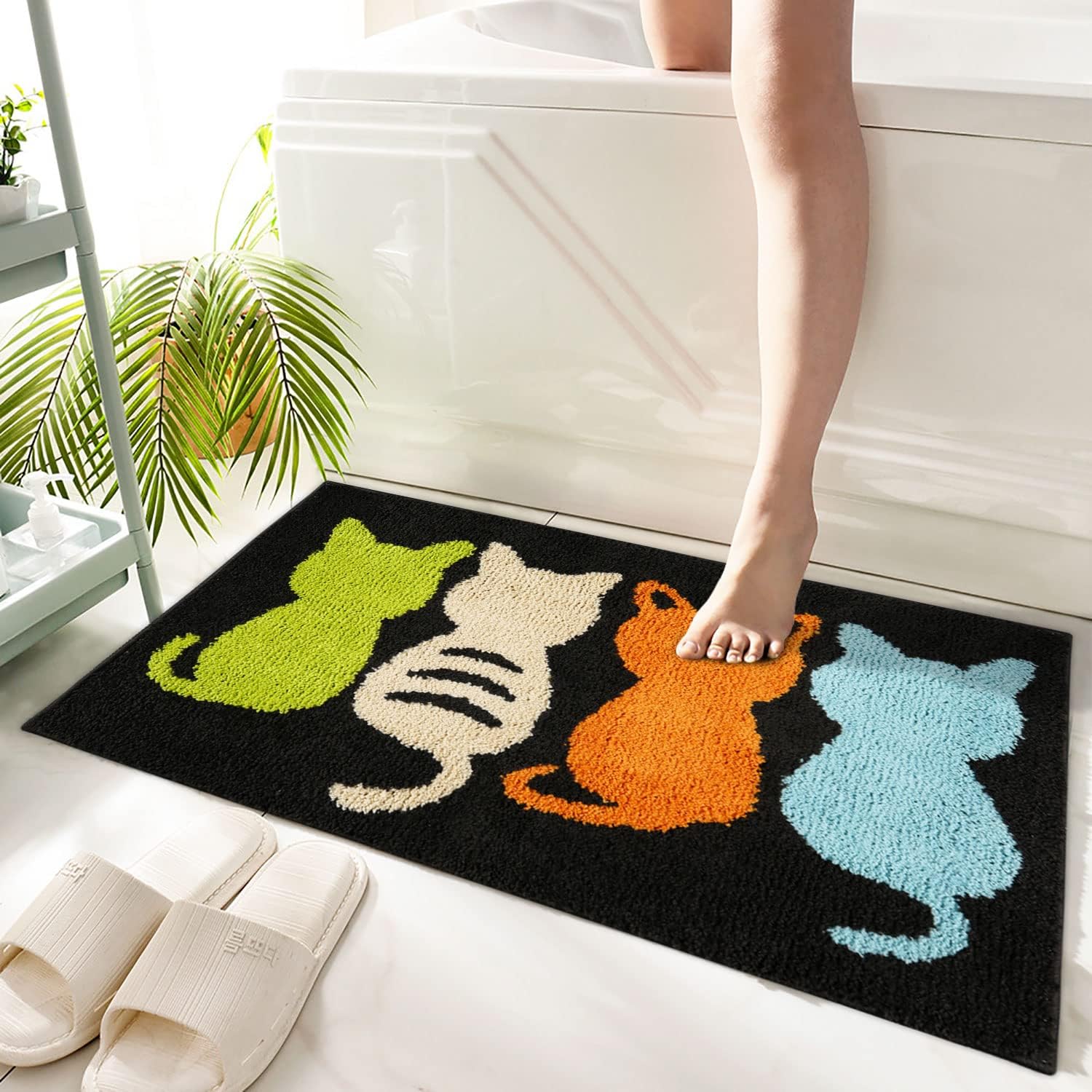 Hi Space Fluffy Bath Rug 315x197IN Non-Slip Plush Kawaii