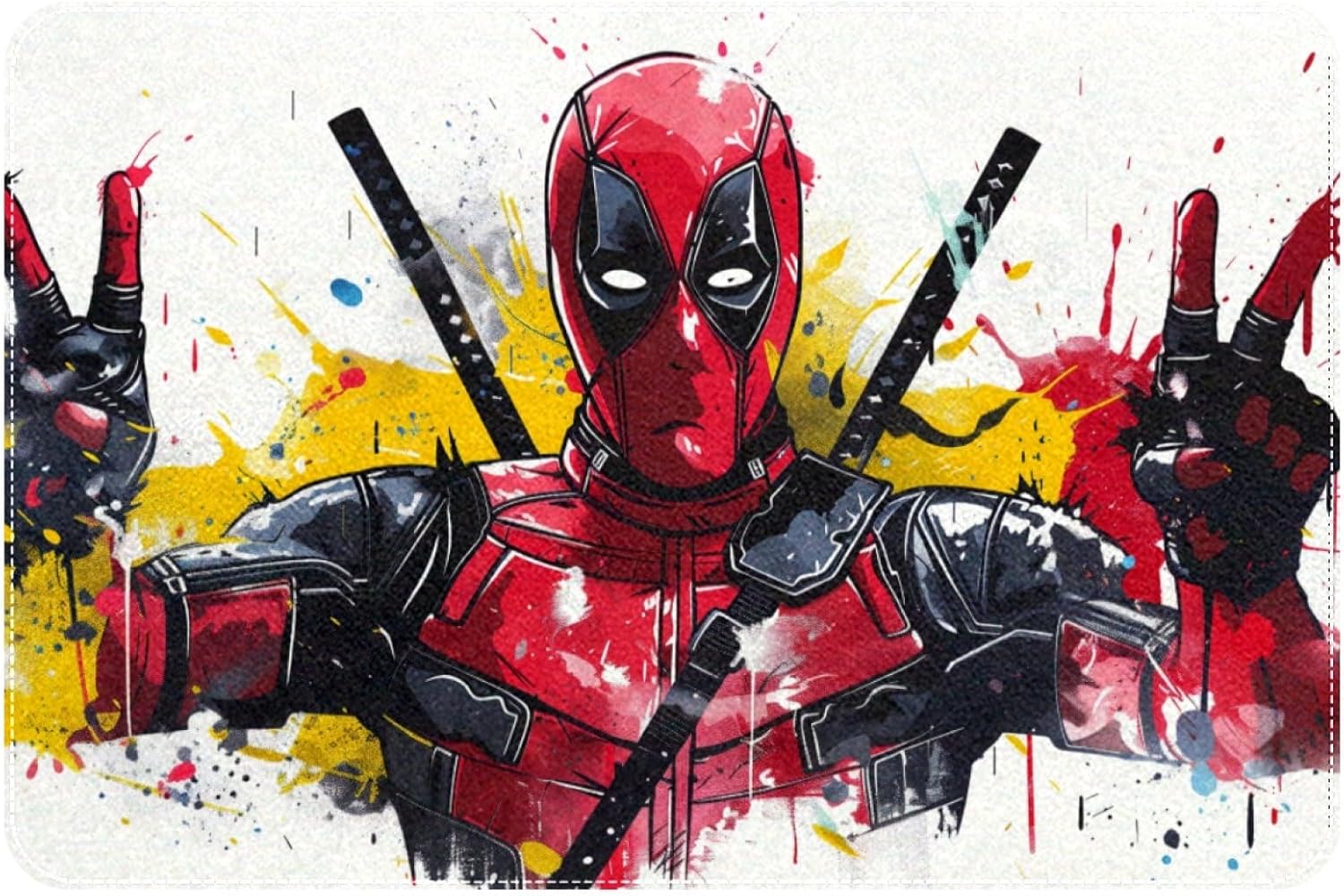 Deadpool Soft Polyester Door Mat Bath Rug Office Rug - 60x40cm
