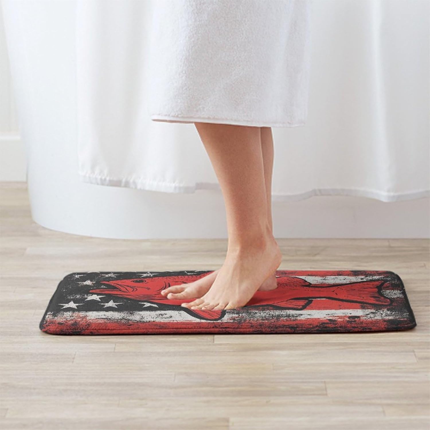 BoomDragon Memory Foam Bath Rug with Non-Slip Base