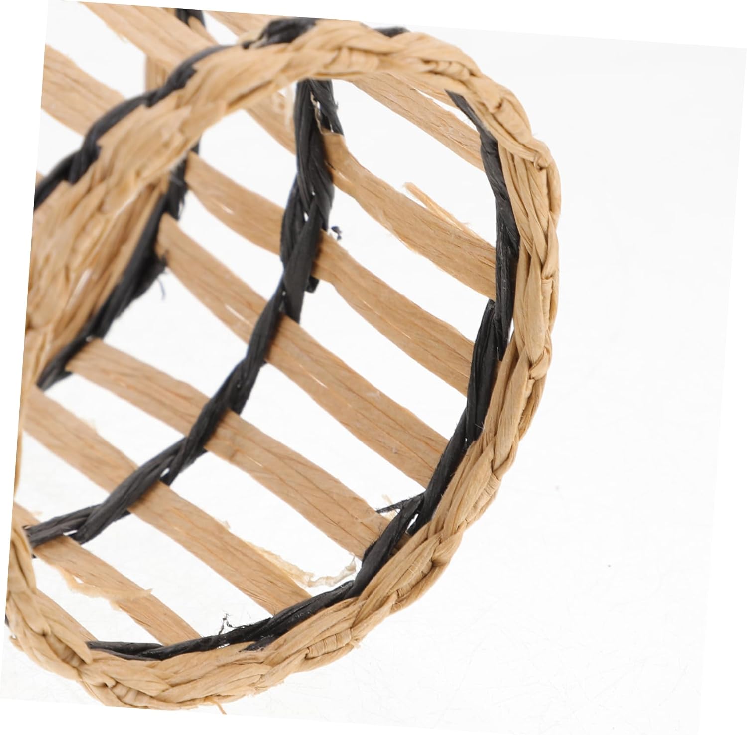 Hoement Woven Straw Cup Sleeve Holder for Glass and Plastic Bottles 1