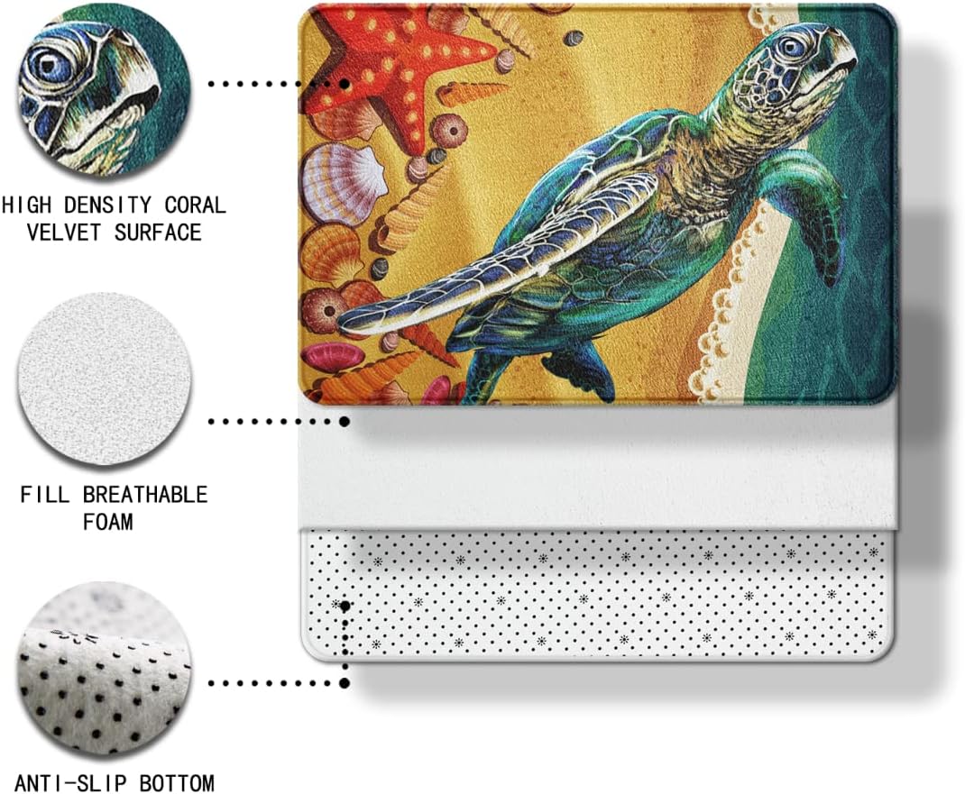 Feelyou Bass Fish Bath Rug 16x24 Inch Room Decor