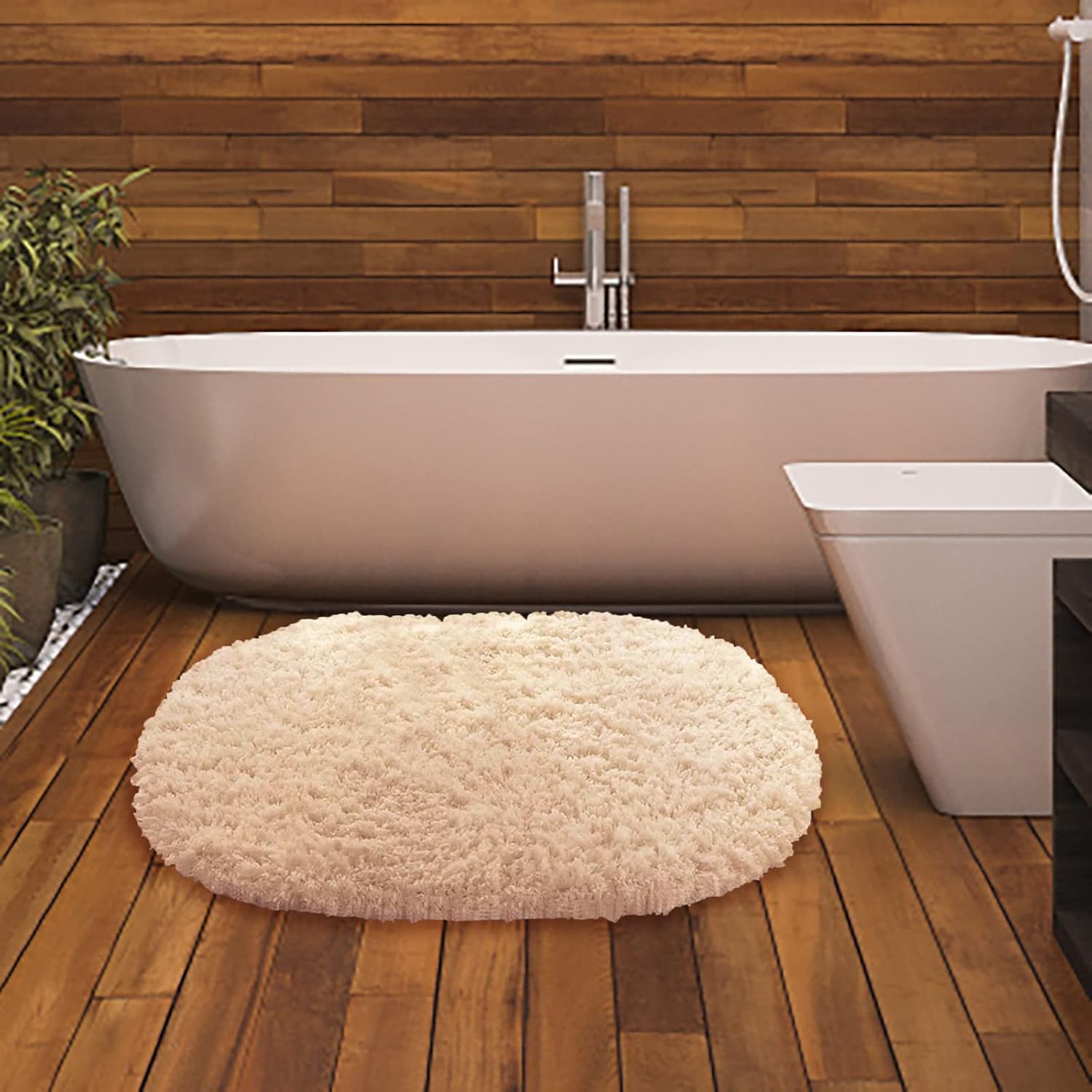Gooddyiyukey 27x18 Non-Slip Absorbent Bath Rug