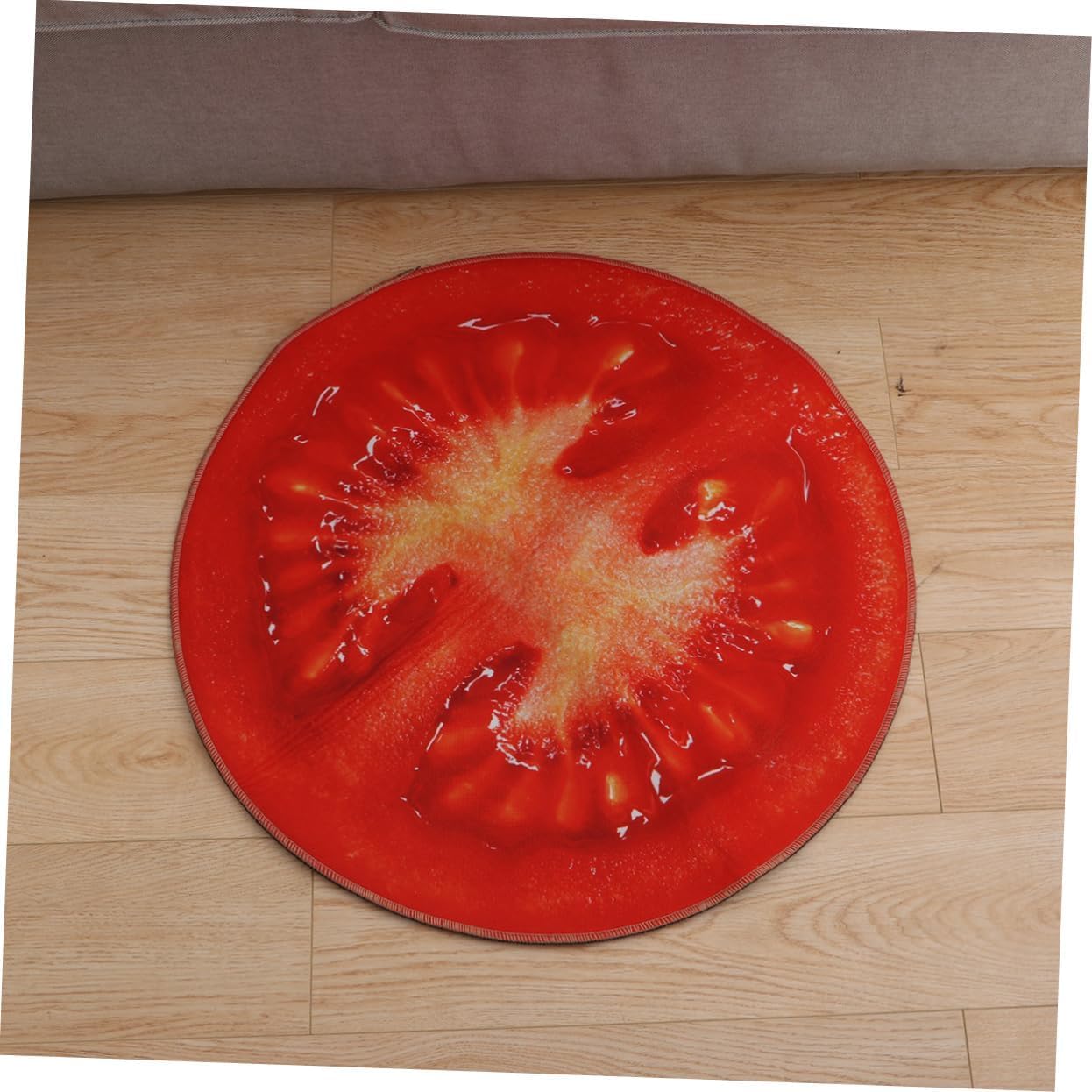 Round Non-Slip Foot Mat Water Absorbent for Living Room and Bathroom