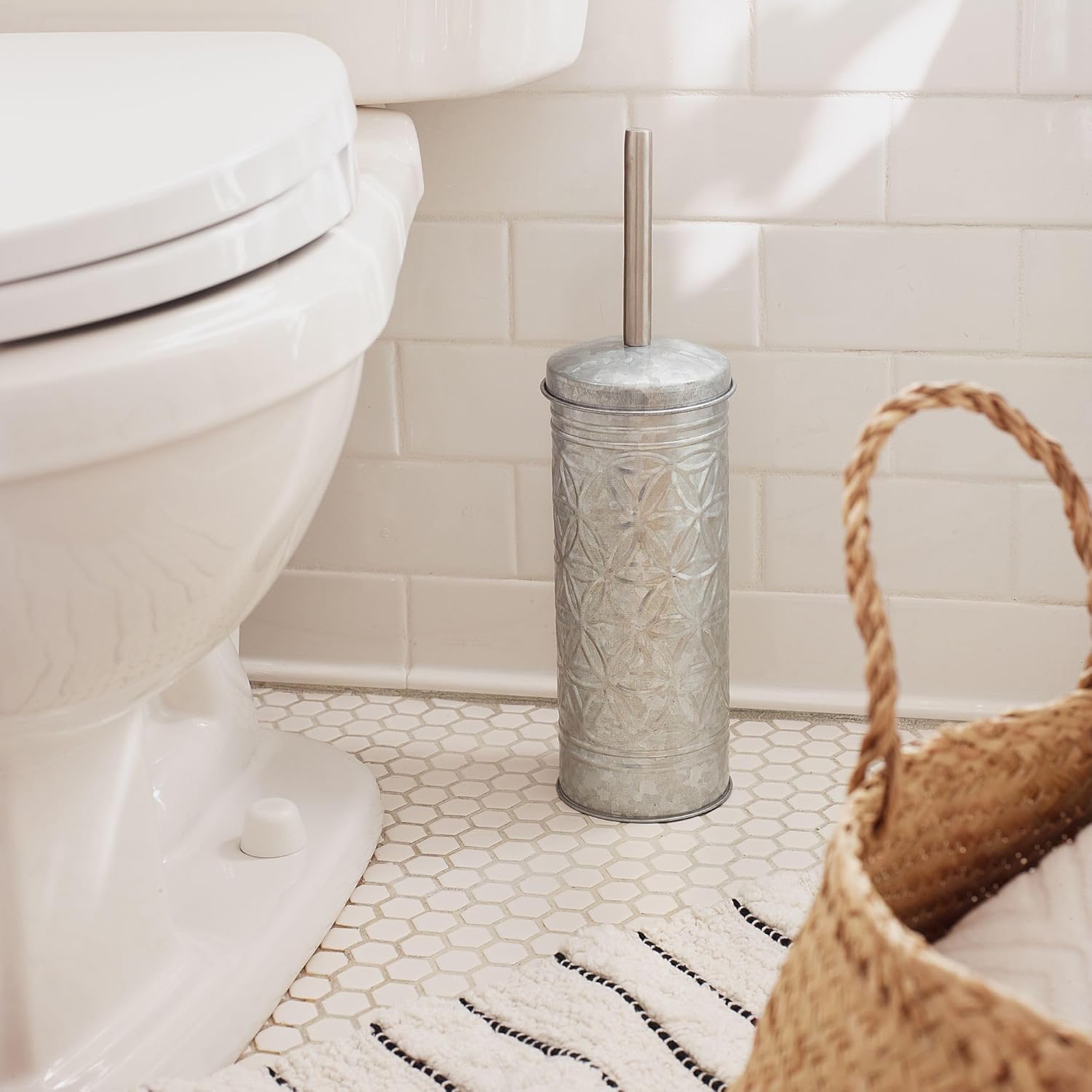 Autumn Alley Rustic Toilet Brush Set with Holder
