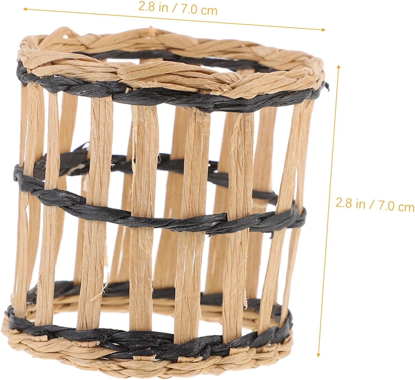 BRIGHTFUFU Handmade Woven Glass Cup Cover 1pc