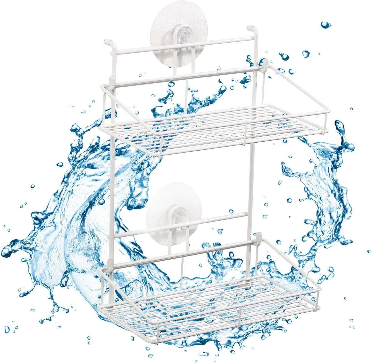 FINANCIALLY LIT Bathroom Corner Shelf Organizer