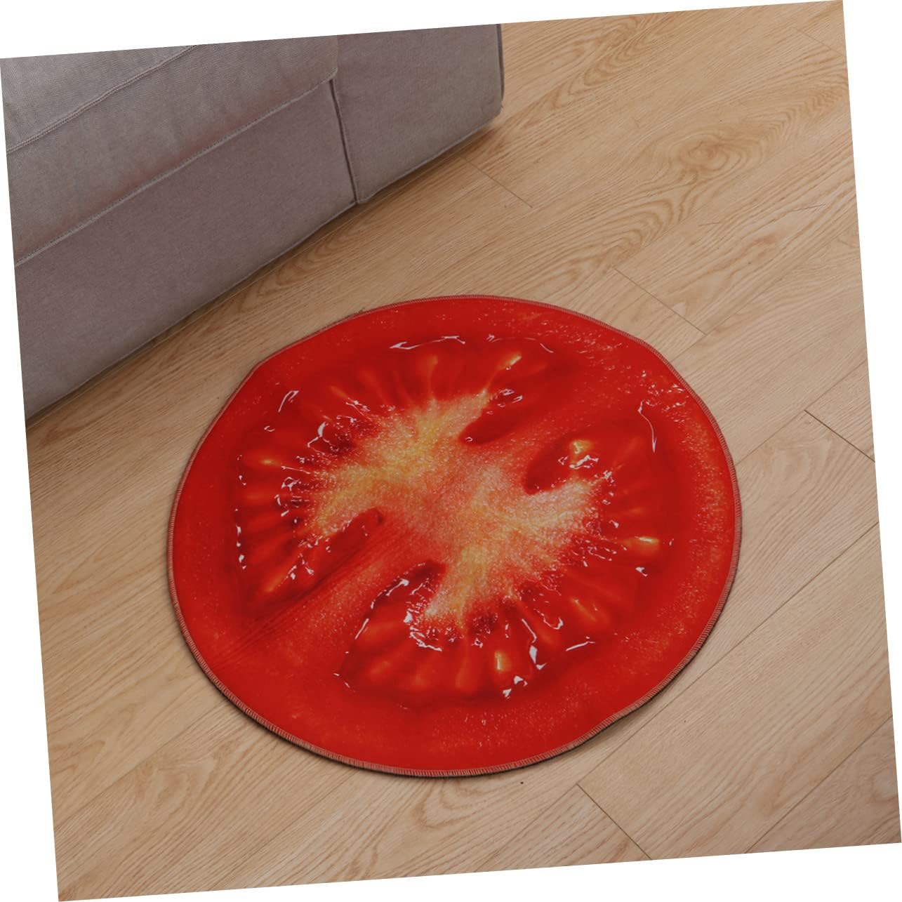 ABOOFAN Round Non-Slip Fruit Design Bath Mat
