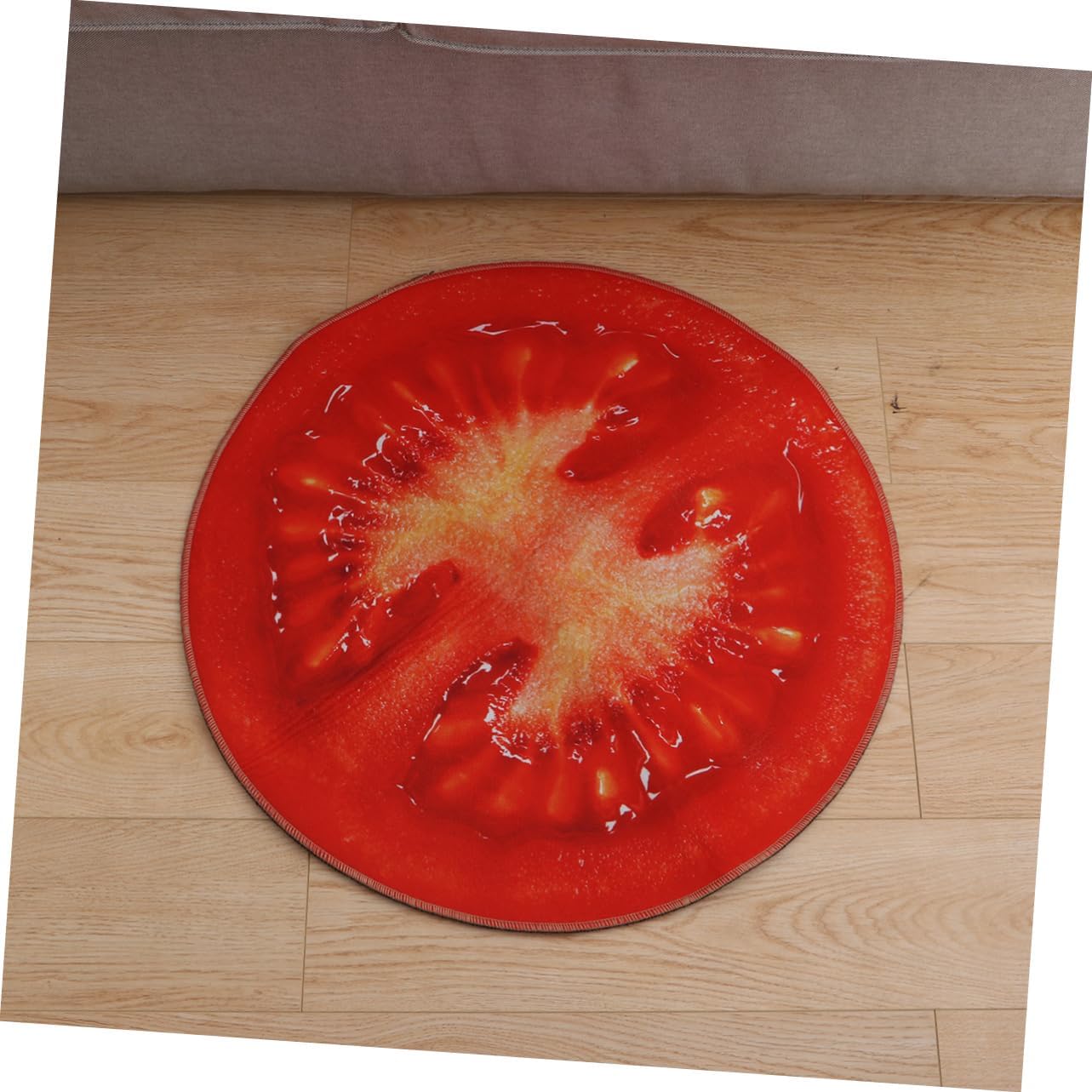 ABOOFAN Round Non-Slip Fruit Design Bath Mat