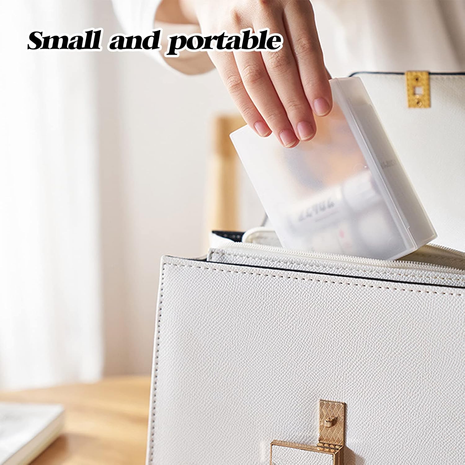 2 Pack Cotton Pads Holder Organizer for Travel and Bathroom Use