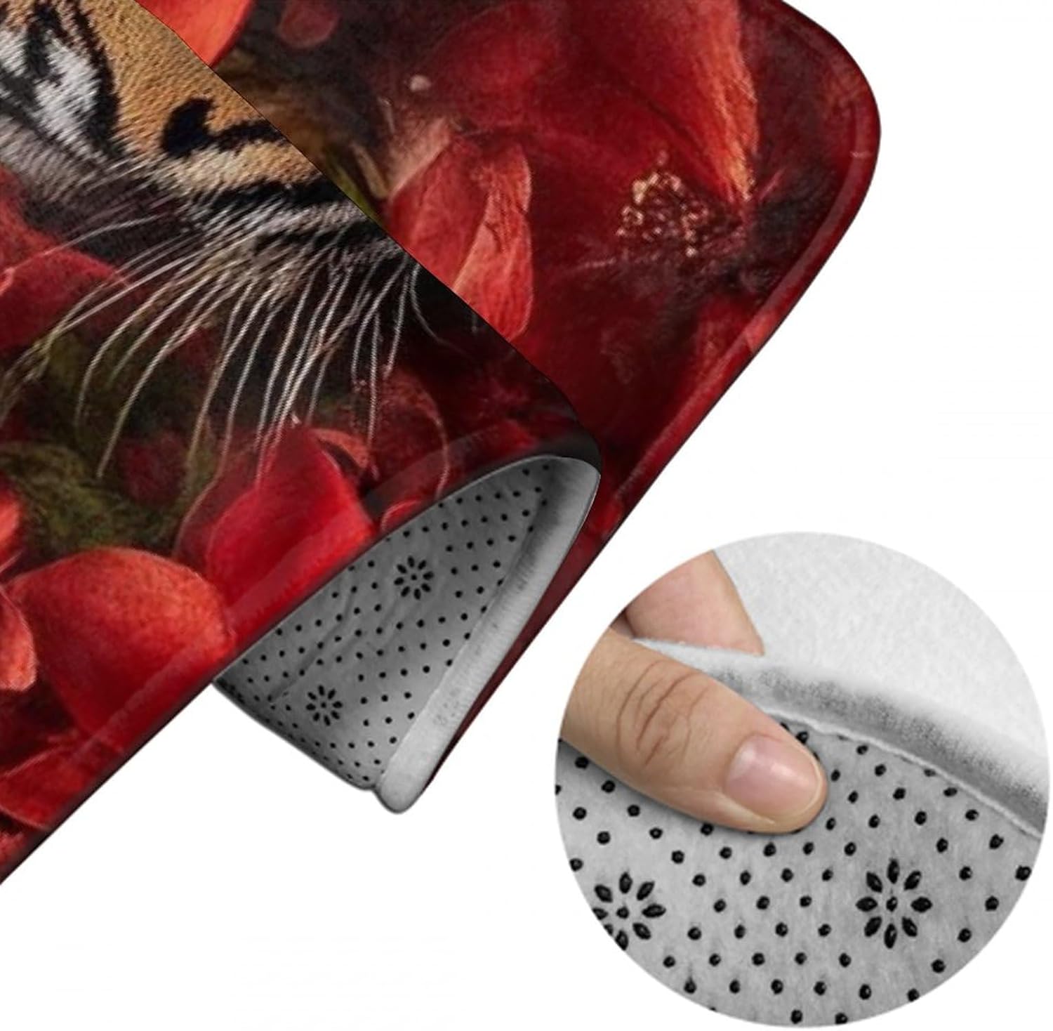 BoomDragon Anti-Slip Memory Foam Bath Mat - 16x24 Inch