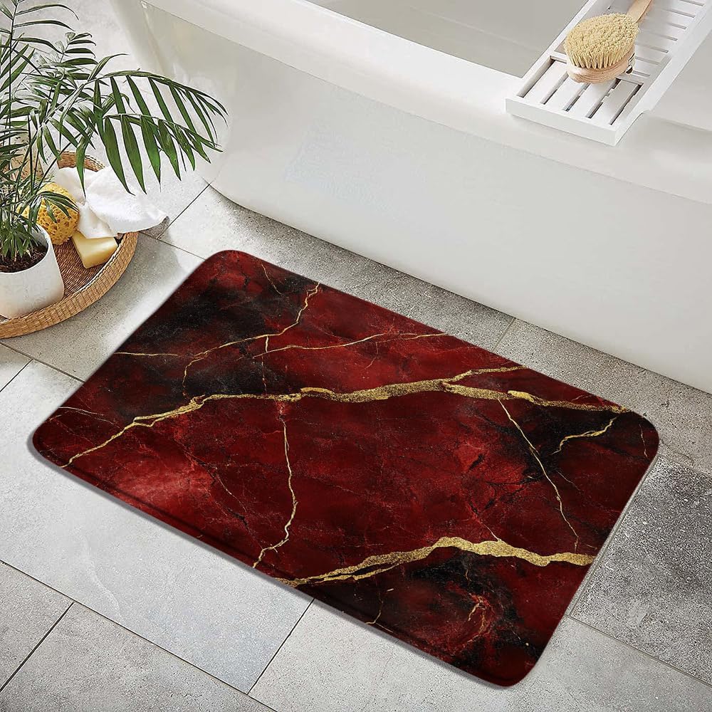 Luxurious Marble Bath Mat 16x24 Inch