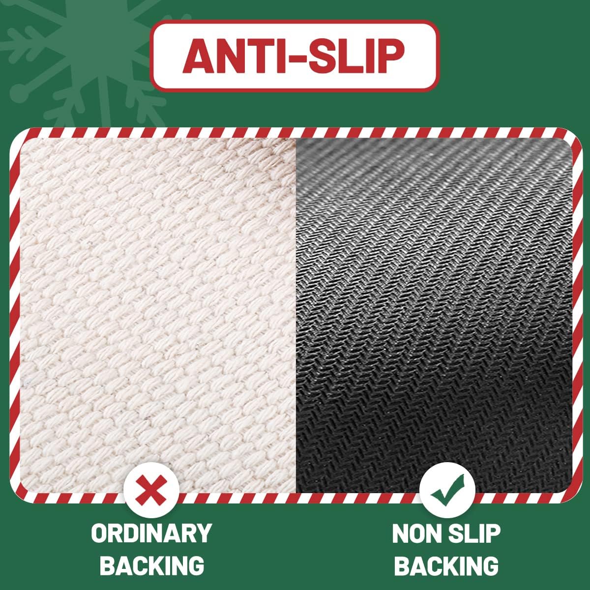 Tyrafry Christmas Bathroom Rug with Santa Design