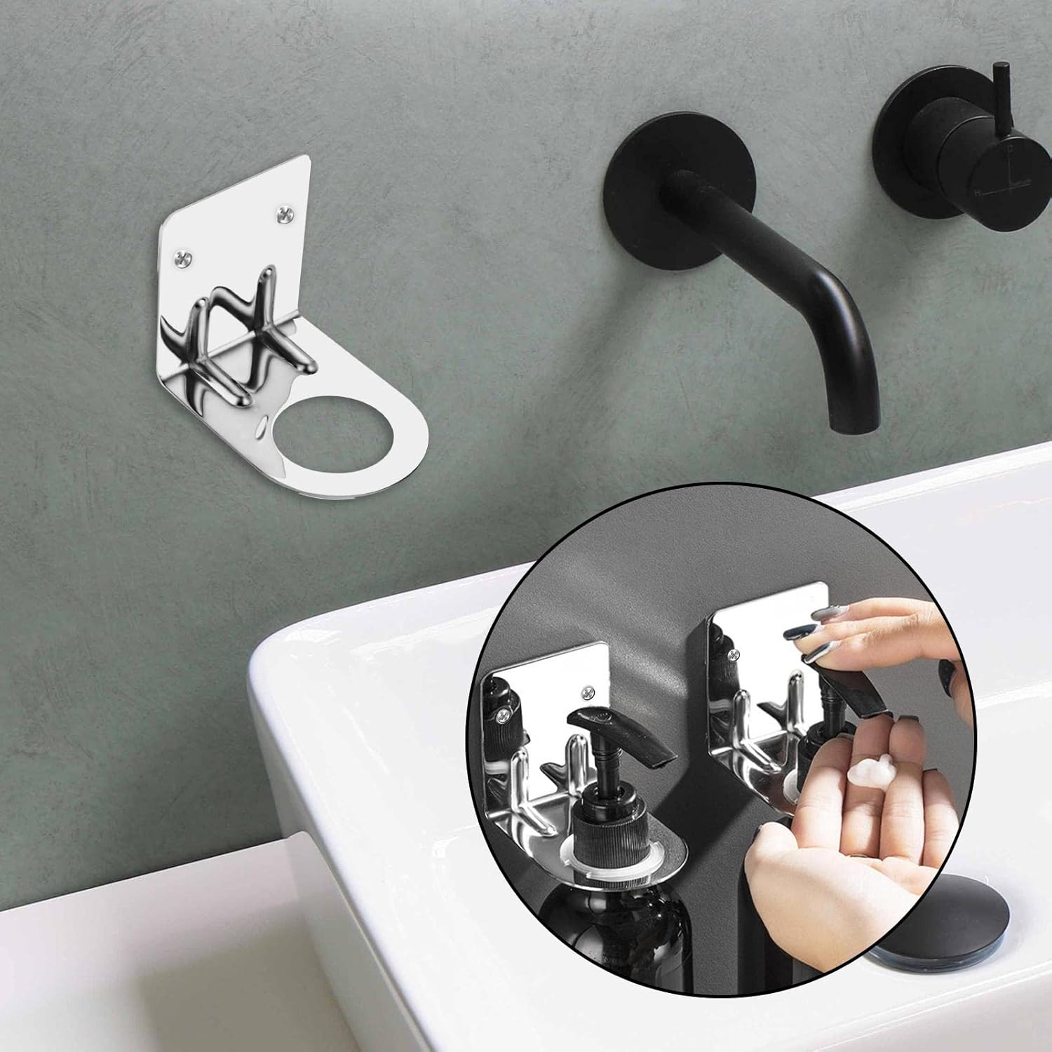 Qianly Modern Wall-Mounted Shower Shelf Organizer 2