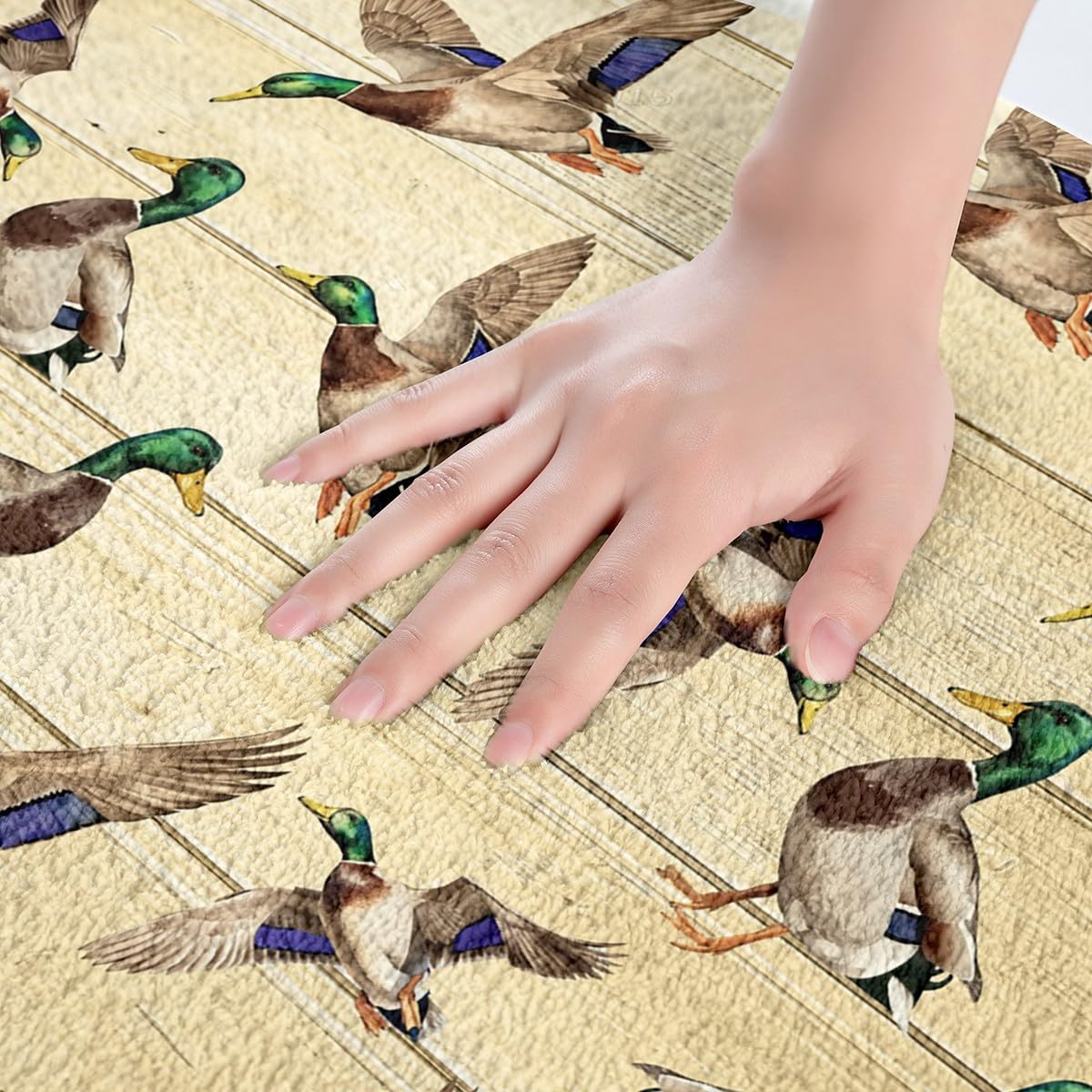 Feelyou Duck Bath Mat 16x24 Farmhouse Decor