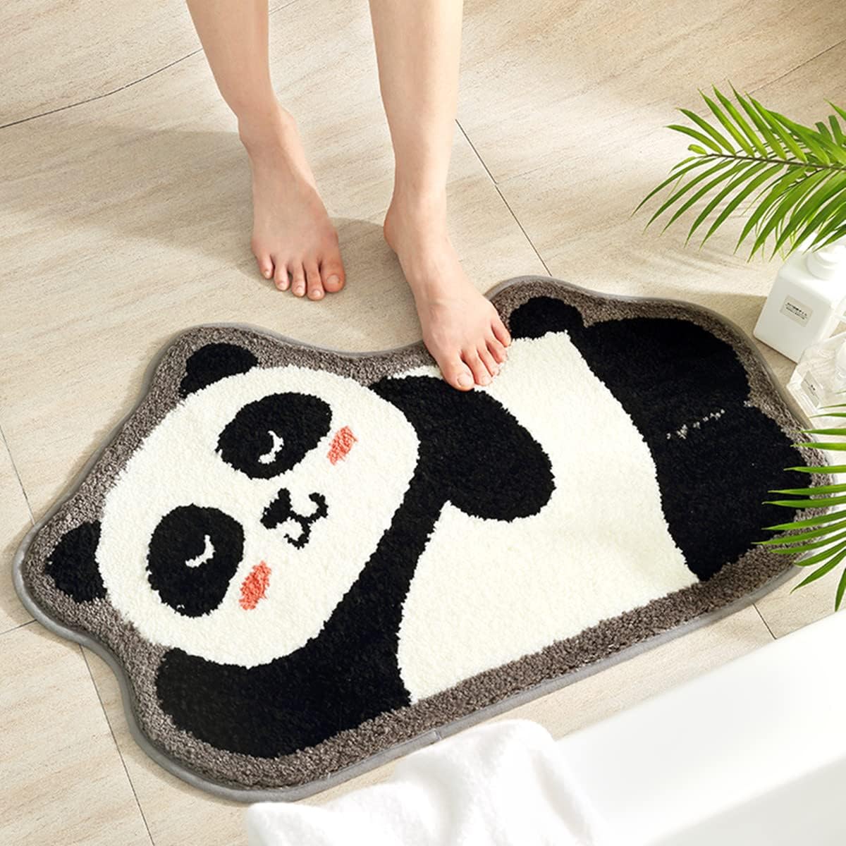 Ankah Panda Cartoon Shower Mat - Non-Slip Durable