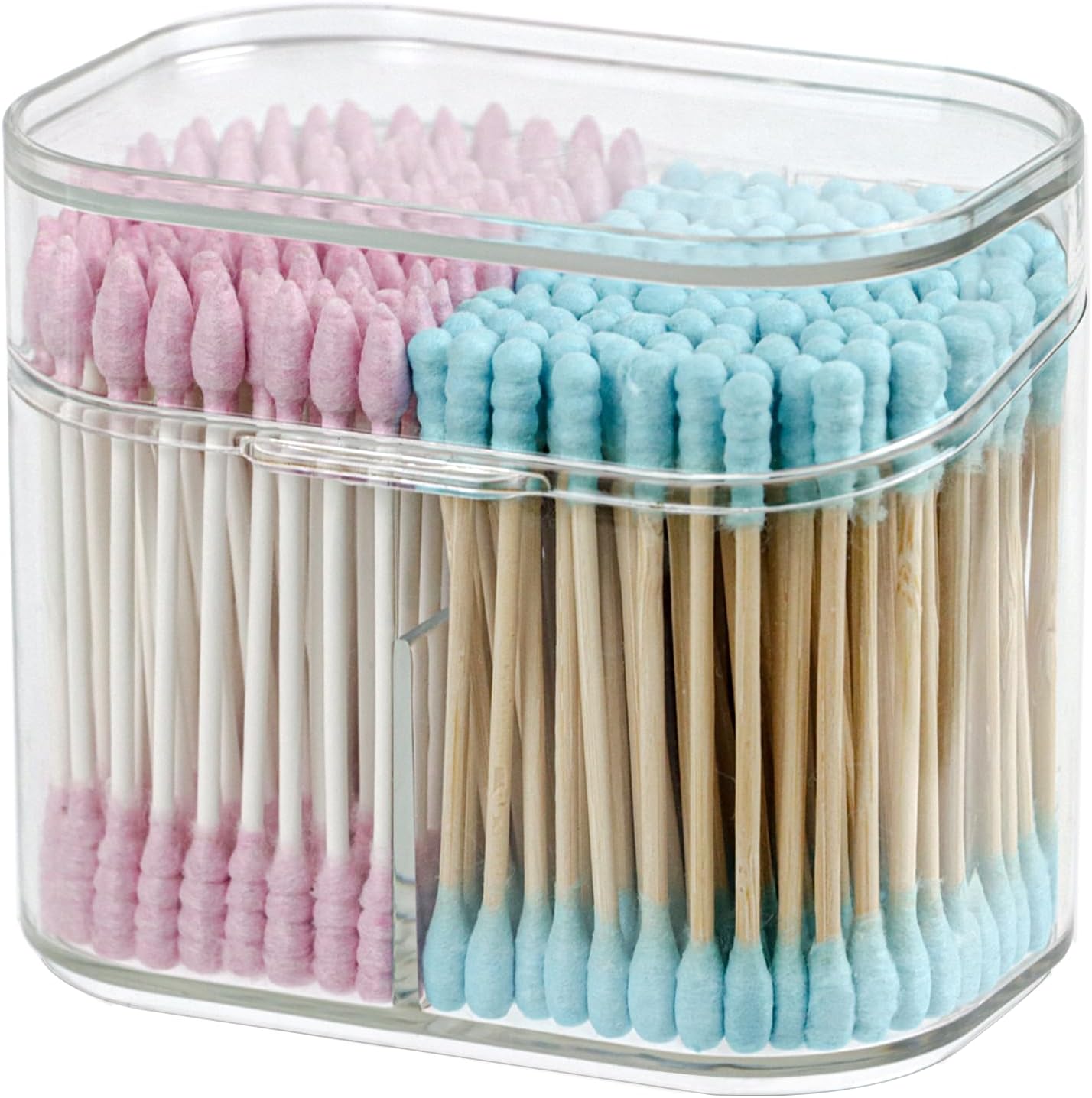 ZEXALOR Clear Bathroom Organizer 2-Size Essentials Set