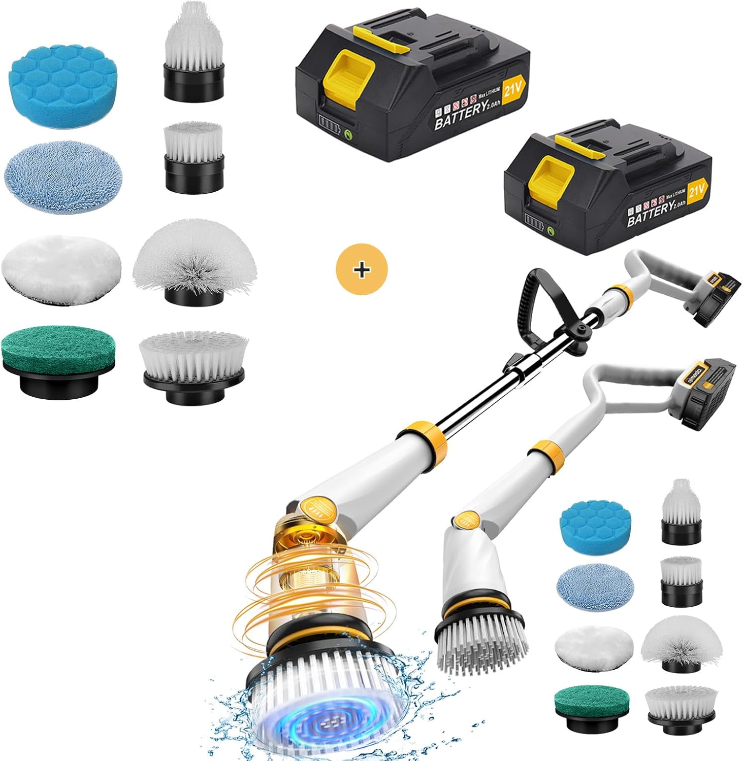 Qimedo Electric Spin Scrubber Q2 Pro with 3 Batteries
