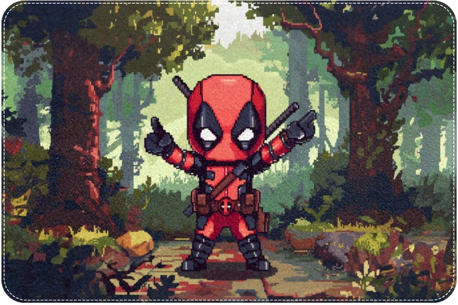 CMJSGG Deadpool Chair Rug - 60x40cm Machine Washable