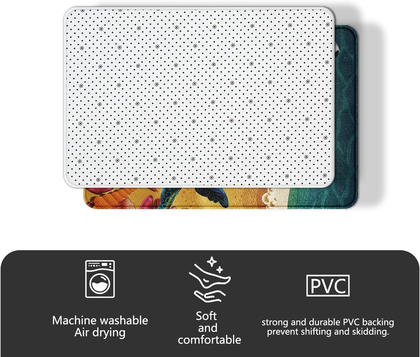 Erosebridal Rv Camper Theme Bathroom Rug Set 16x24