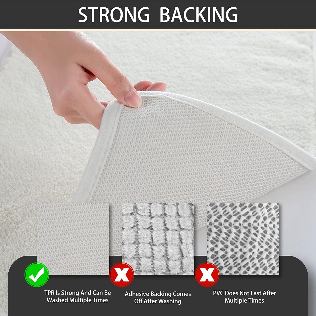 Erosebridal 16 x 24 Inch Non Slip Bathroom Rug