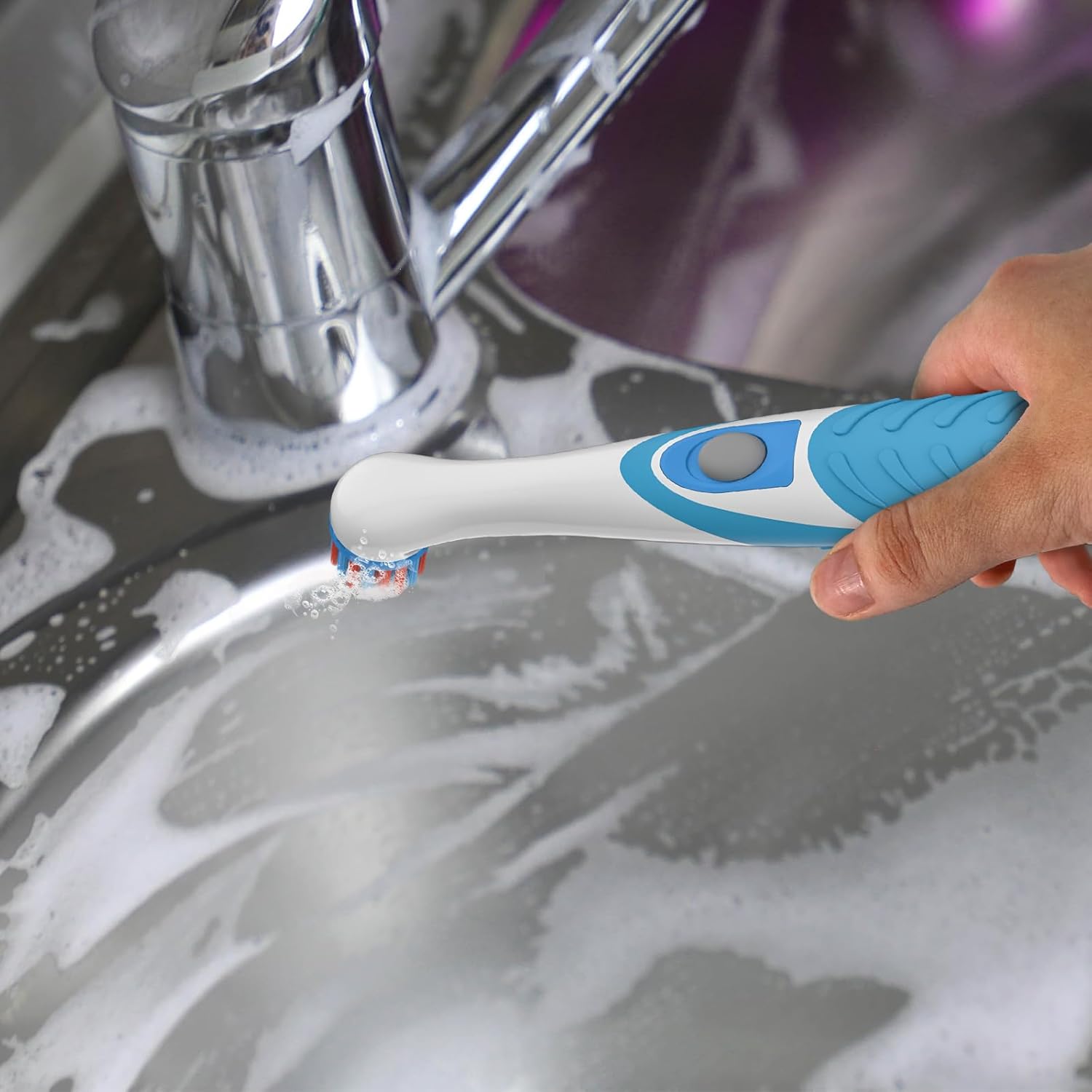 SOARING Electric Cleaning Brush with 4-in-1 Heads