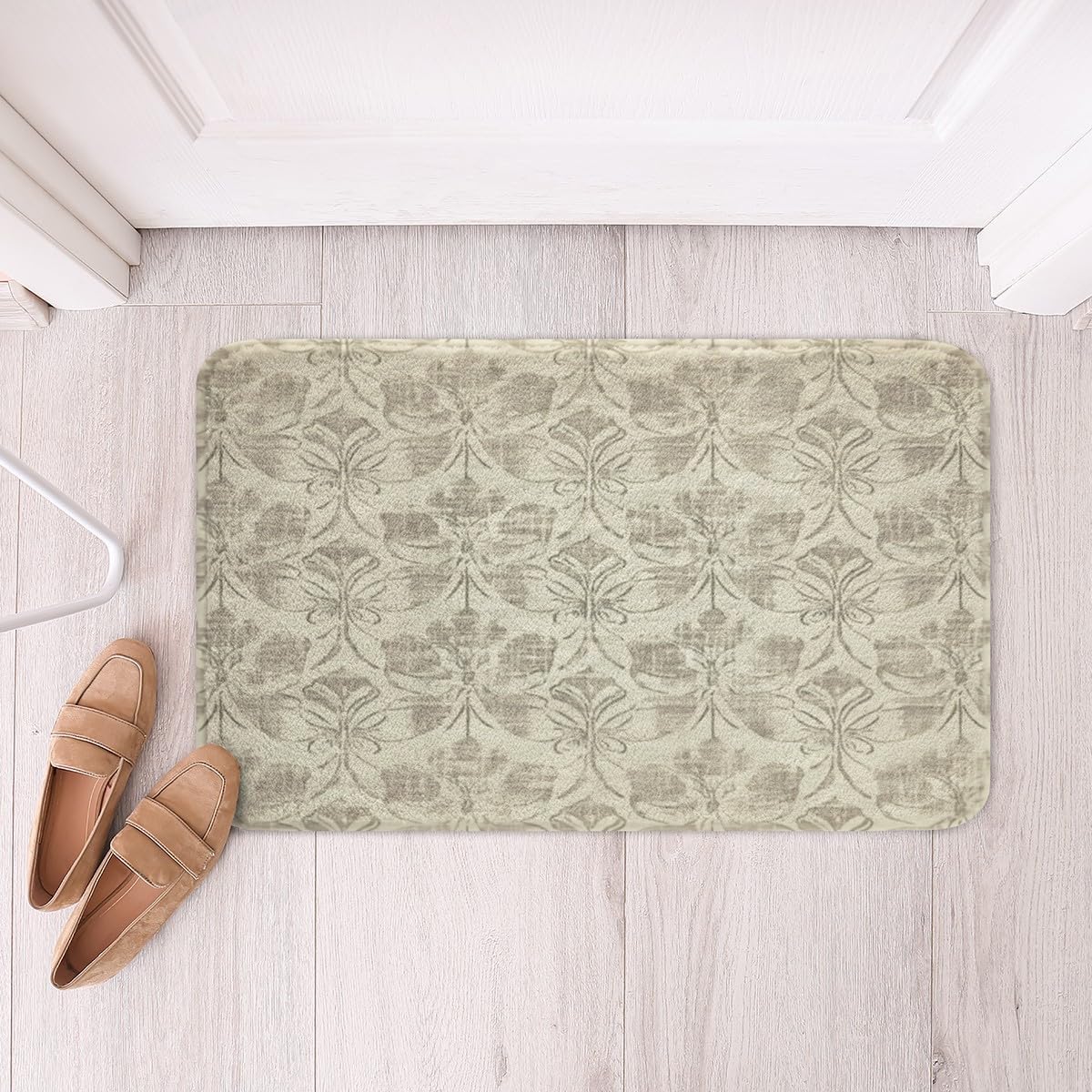 Feelyou 16x24 Inch Vintage Floral Bath Rug