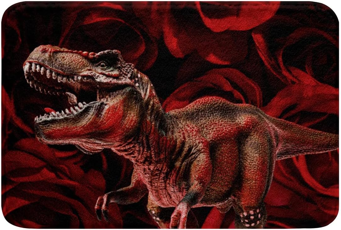 HSTDUNYE Dinosaur Bath Rug 16x24 Non-Slip Soft Carpet