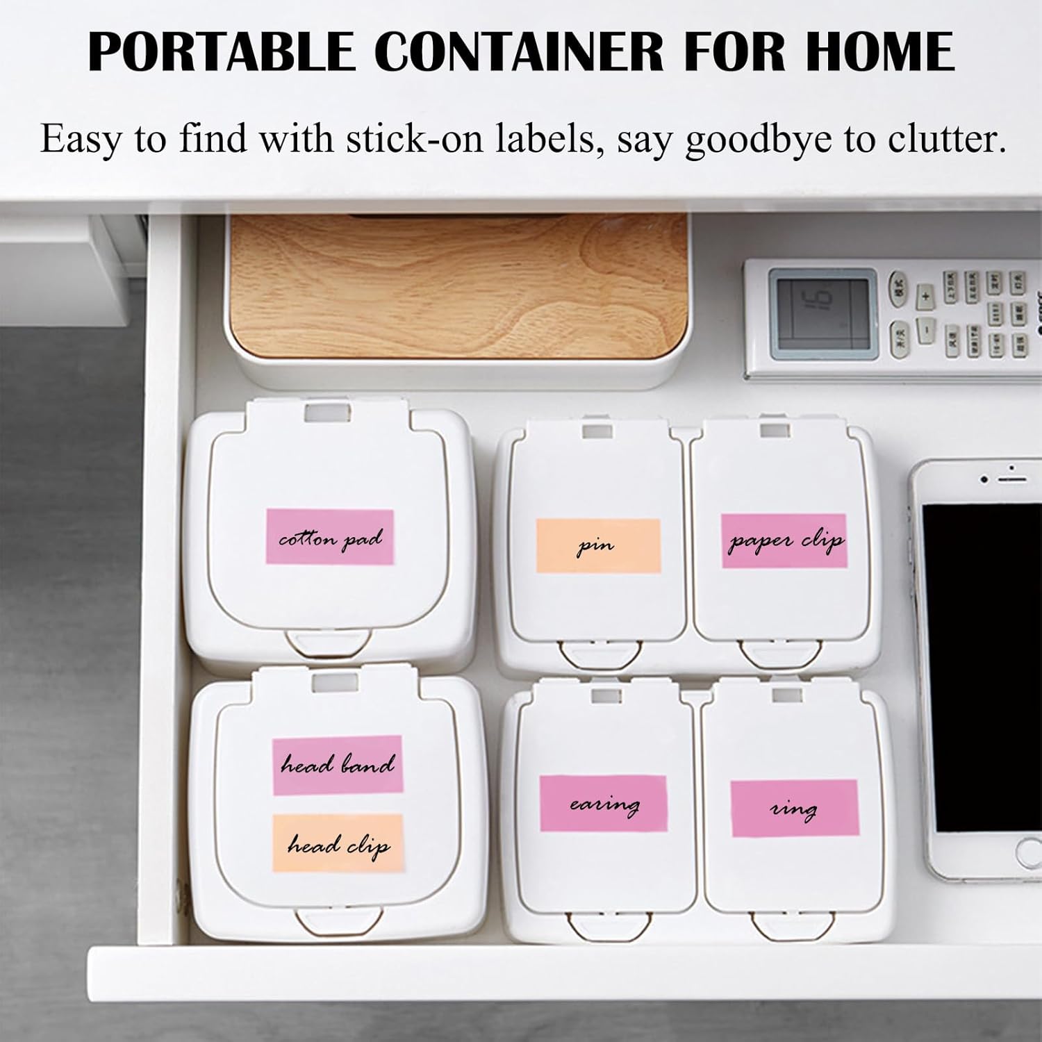 3pcs Cosmetic Cotton Pad Holder Set with Lid and Wide Mouth