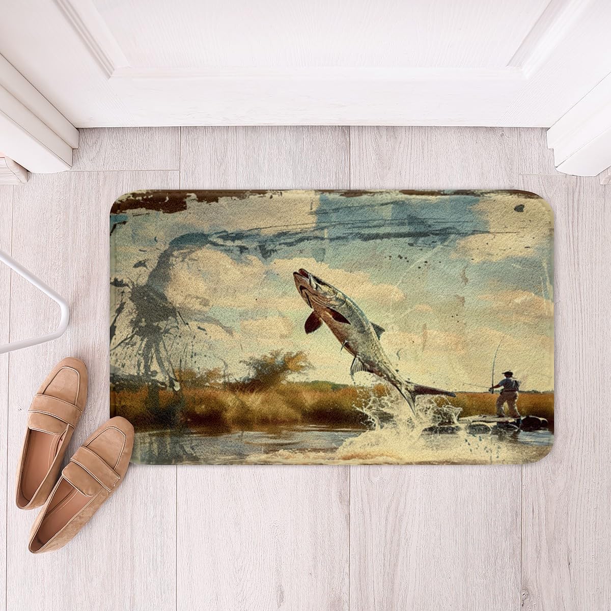 Feelyou Bass Fish Bath Rug 16x24 Inch Room Decor