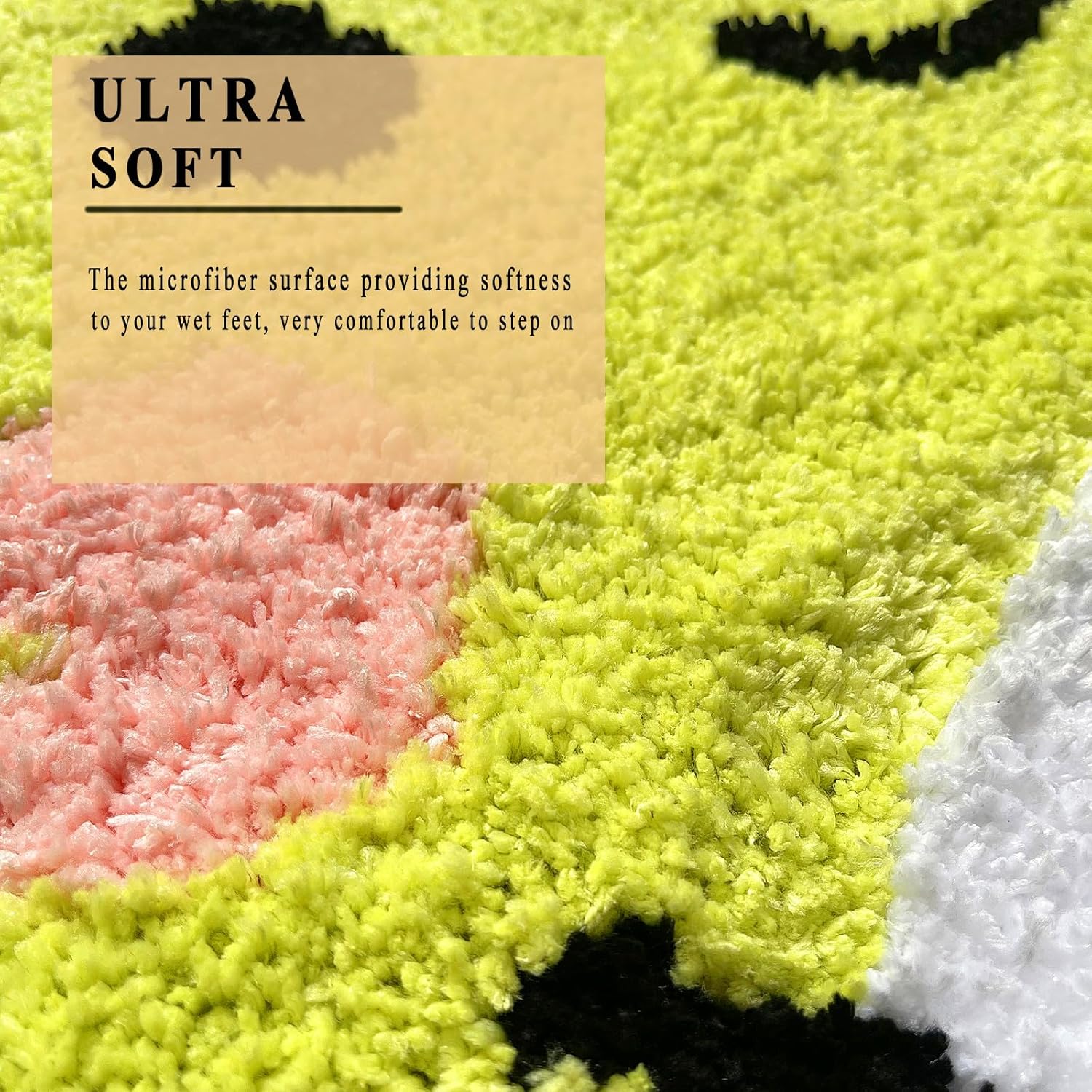UKELEL Cute Frog Shape Bath Mat for Kids